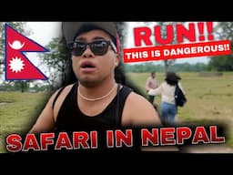 SAFARI IN CHITWAN NEPAL! WILD ELEPHANT ATTACKED 🇳🇵