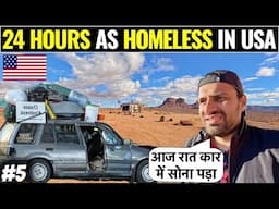 SURVIVING 24 HOURS As HOMELESS in USA