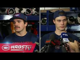 Newhook and Slafkovsky address the media at practice | LIVE PRESS CONFERENCES