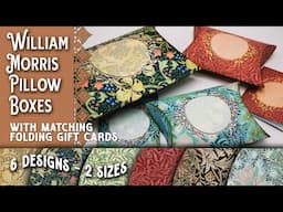 William Morris Pillow Boxes with Matching Cards