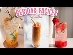 BEBIDAS DELICIOSAS Y FACILES EN CASA!! 12 RECETAS - Tutoriales Belen