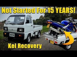 I rescued a 23yr Old Honda VFR! IN A KEI TRUCK