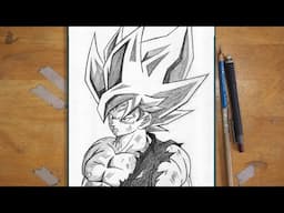 How To Draw Goku SSJ | Step By Step | Dragonball Drawing