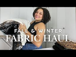 Fall & Winter Fabric Haul! | sweater knit & outerwear fabric