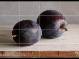 Painting Plums in Oils - including that tricky grey bloom