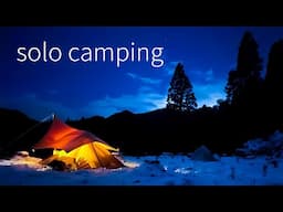 野営地でソロキャンプシリーズ -episode3-　孤立無援の雪中ソロキャンプ【solo camping #70】