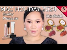 MAC HOLIDAY 2024 | Skinfinish Metallic Cream Blush - purple & coral, Guilty Pleasure Lipglass Trio