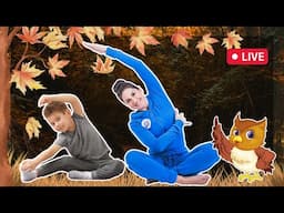 Autumn Yoga for Kids LIVE! Cozy Cosmic Kids Adventures 🍁✨