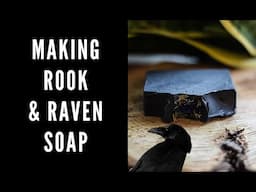 MAKING & CUTTING ROOK & RAVEN CHARCOAL SOAP | FuturePrimitive Soap