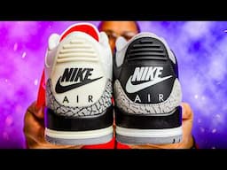 Air Jordan 3 Black Cement vs White Cement Reimagined