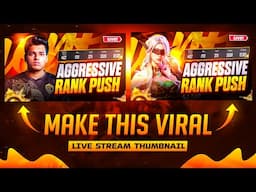 Make This Viral 🔥 Live Stream Thumbnail for (Bgmi / PUBG) | Live Stream Bgmi Thumbnail Tutorial