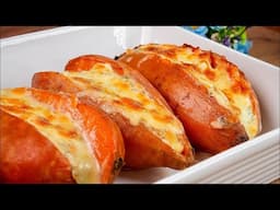 Oh my god, how delicious! Just a sweet potato and a couple of ingredients! Sweet potato recipes!