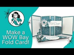 🔴  Bay Fold Card: The WOW Factor That Makes This Card Pop