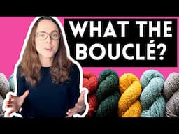 Getting to know Bouclé & Spiral Spun yarn...🧶