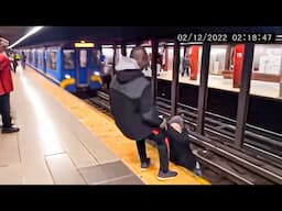 1 Hour of TERRIFYING NYC Subway Moments Caught on Camera