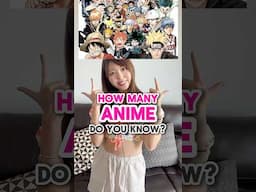 How many anime do you know?🇯🇵