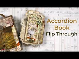 Accordion Book | Junk Journal | Flip Through | Inspired by @bybar_paperlover8605