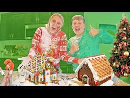 Boy VS Mom Extreme Gingerbread House Battle Goes Wrong!