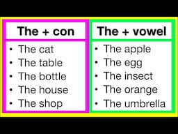 2 ways to pronounce 'THE' 🤔 | The + con vs The + vowel | Pronunciation Lesson | Learn with examples