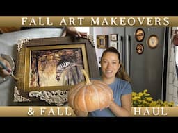 Vintage (THRIFTED) Fall Art Makeovers & A BIG Fall Home Decor Haul 2024!