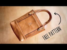 You Can Make this Leather Mini Tote :)