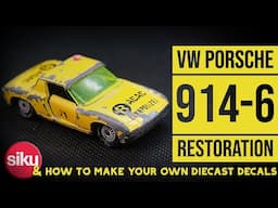 SIKU restoration: V312 VW Porsche 914-6 – How to create decals for your diecasts