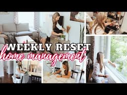 WEEKLY RESET ROUTINE WORKING MOM | CLEAN DECLUTTER AND ORGANIZE | HOME MANAGEMENT | SUMMER 2024