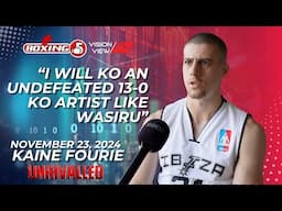 Kaine Fourie "I'm happy to fight a KO special like Wasiru" | Boxing 5 Promotions Nov 23