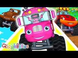 🔴LIVE - Wheels on the Monster Truck! | Girl Power! | Preschool Learning Videos | GiggleBellies