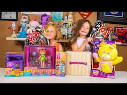 Surprise Toy Opening Squeezamals Boxy Girls and Doodle Bear Toys for Girls Kinder Playtime