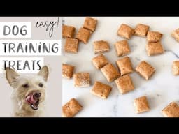 3 INGREDIENT Training Dog Treats // Easy at home dog treat recipe