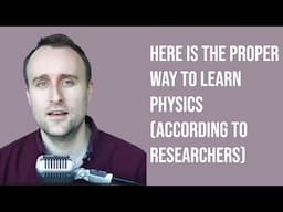 The Science of Learning Physics