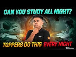 How to Study Whole Night Without feeling Sleepy 🤔| Toppers Secret STUDY Strategy 🎯✍️