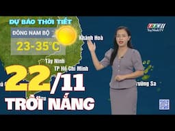 Bản tin thời tiết 22-11-2024 | TayNinhTVENT