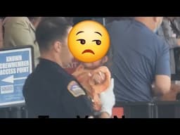 Intoxicated Couple arrested at LAX TSA checkpoint  LAX airport police takeaway baby at LAX airport