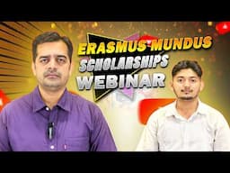 1500 Euro Monthly Stipend | Erasmus Mundus Scholarship 2025 - How to Apply - Full Webinar