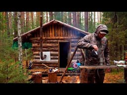 I SPENT THE NIGHT IN AN ABANDONED LOG CABIN AND RENOVATED IT INSIDE AND OUT