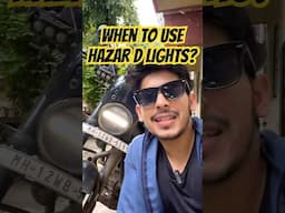 Hazard Lights ka Use Kab Hota Hai #shorts #harleydavidsonx440 #hazardlights