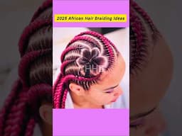 2025 African Hair Braiding Ideas | Cute Black Braided Cornrows Hairstyles #shorts