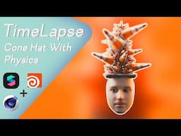 Cone Hat With Physics - Spark AR + Cinema 4D + Houdini Timelapse