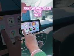 Make your Apple Car Play Display PINK! #pinkapplecarplay #applecarplay #pinkscreen