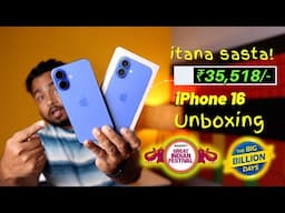 iPhone 16 Unboxing & Review 🔥 Less then Flipkart BBD Sale & Amazon Sale || New Camera Control