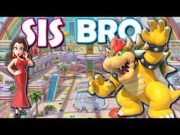 SHOPPING MALL BOARD - 2 PLAYERS!! Super Mario Party Jamboree *BRO VS SIS!!* (Rainbow Galleria)