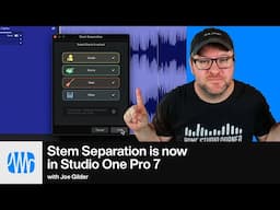 Testing out Stem Separation in Studio One Pro 7 | PreSonus