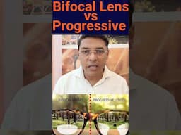 Difference between Bifocal vs progressive lens.|| Best progressive lens  #bifocal #shorts