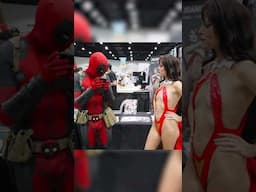 Deadpool meets Vampirella 🦇 #deadpool #vampirella #cosplay