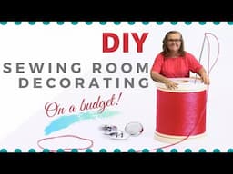 SEWING/CRAFTING ROOM DIY-Decoration For Wall-Tutorial/How To/AFFORDABLE!!