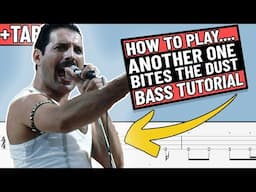 Another One Bites the Dust - Queen Bass Guitar Tutorial (A Complete Beginner's Guide with TAB)