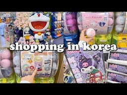 shopping in korea vlog 🇰🇷 sanrio stationery haul & gachapon 💕 new obsession unlocked 신도림 가챠샵