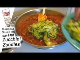 Flat Zoodles with Marinara Recipe - Best Zucchini Recipe